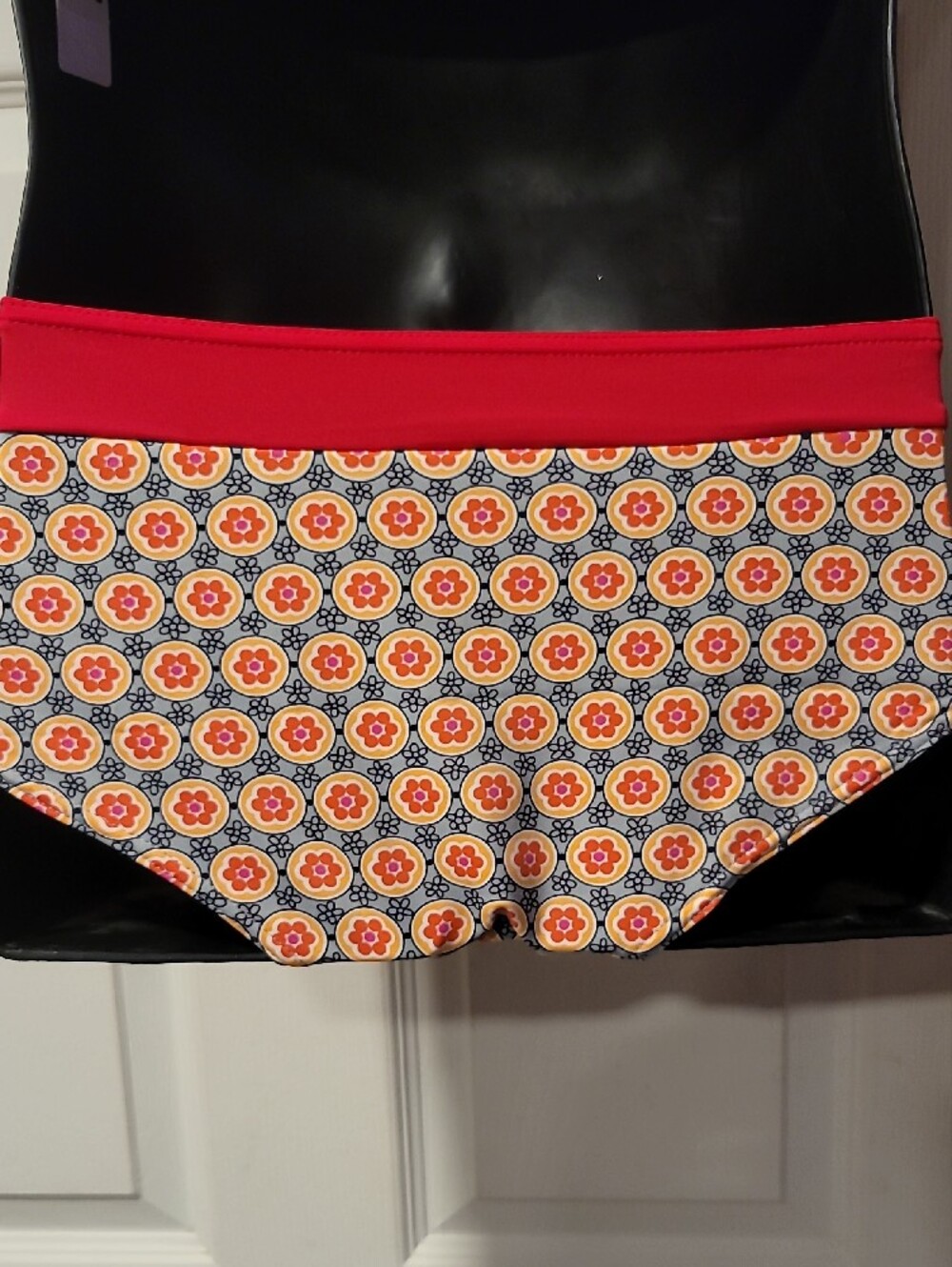 Freya Coral Red and Yellow Floral-Print Bikini Bottoms - Picture 3 of 4